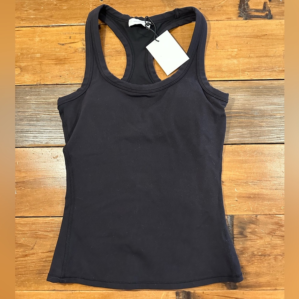 Italic Black Racerback Athletic Tank Size M